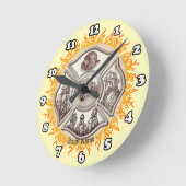 Malteser Kreuzfeueruhr Runde Wanduhr (Winkel)