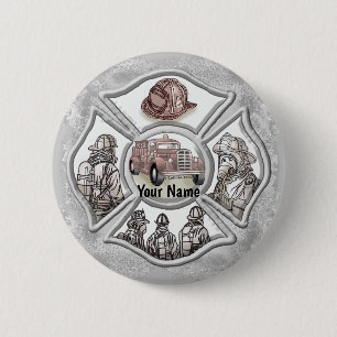 Malteser Kreuzfeuerwehrmann Button