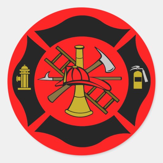 Malteser Kreuzsticker 2 Runder Aufkleber (Vorderseite)