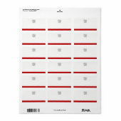 Malteser Kreuzsymbol | Leeradresse Adressaufkleber (Vorne)