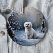 Malteser lassen Schnee Weihnachten Button (Beispiel)