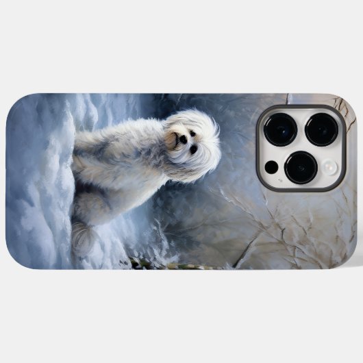 Malteser lassen Schnee Weihnachten Case-Mate iPhone Hülle (Rückseite (Horizontal))