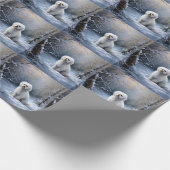 Malteser lassen Schnee Weihnachten Geschenkpapier (Ecke)