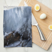 Malteser lassen Schnee Weihnachten Geschirrtuch (Viertel Falte)