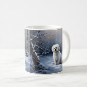 Malteser lassen Schnee Weihnachten Kaffeetasse (VorderseiteRechts)