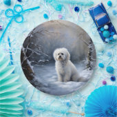 Malteser lassen Schnee Weihnachten Pappteller (Party)