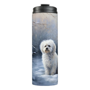 Malteser lassen Schnee Weihnachten Thermosbecher
