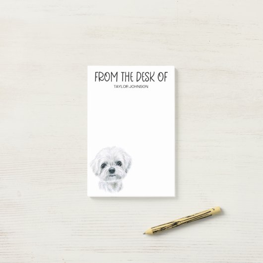 Malteser Lover Post-it Klebezettel (Auf Schreibtisch)