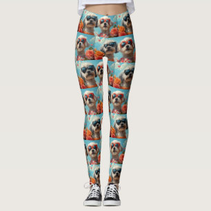 Malteser mit Herz Rosen Valentinstag Leggings
