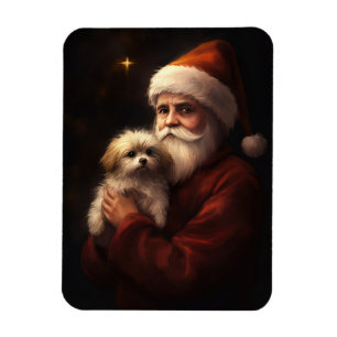 Malteser mit Weihnachtsmann Festliches Weihnachten Magnet