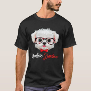 Malteser Oma Stirnband Brille T-Shirt