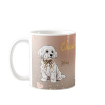 Malteser-Paar Haustier-Tasse