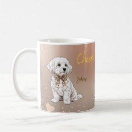 Malteser-Paar Haustier-Tasse Kaffeetasse