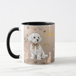 “Malteser-Paar” Hunde-Tasse Tasse