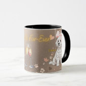 “Malteser-Paar” Hunde-Tasse Tasse (VorderseiteRechts)