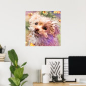 Malteser Rettung Welpe 2 mit Blick durch TEARS Pos Poster (Heimbüro)