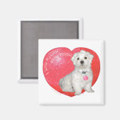 Malteser Valentinstag Magnet (Vorderseite/Rückseite)