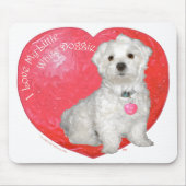 Malteser Valentinstag Mousepad (Vorne)