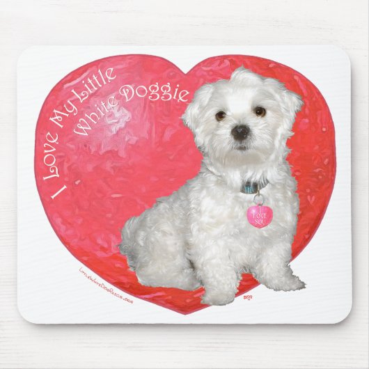 Malteser Valentinstag Mousepad (Vorne)
