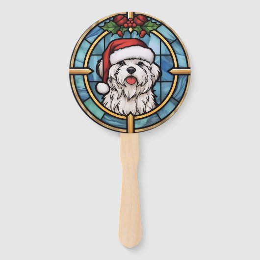 Malteser Weihnachten aus festem Glas Fächer (Rückseite)