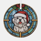 Malteser Weihnachten aus festem Glas Ornament Aus Glas (Rückseite)