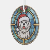 Malteser Weihnachten aus festem Glas Ornament Aus Glas (Vorderseite links)