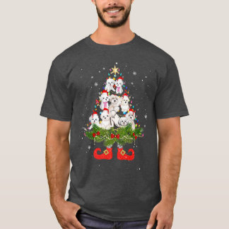 Malteser Weihnachtsbaum Leuchten Niedliche Weihnac T-Shirt