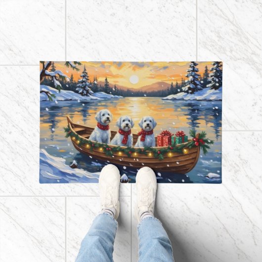 Malteser Weihnachtsboot-Feiertag Fußmatte (Indoor)