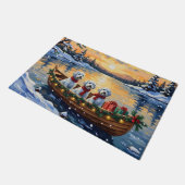 Malteser Weihnachtsboot-Feiertag Fußmatte (Schrägansicht)