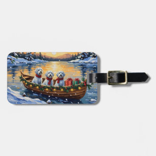 Malteser Weihnachtsboot-Feiertag Gepäckanhänger