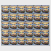 Malteser-Weihnachtsboot-Feiertag Geschenkpapier (Flach)