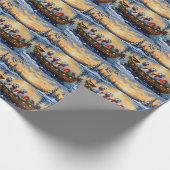 Malteser-Weihnachtsboot-Feiertag Geschenkpapier (Ecke)