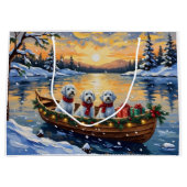 Malteser-Weihnachtsboot-Feiertag Große Geschenktüte (Vorderseite)