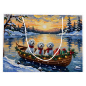 Malteser-Weihnachtsboot-Feiertag Große Geschenktüte (Rückseite)