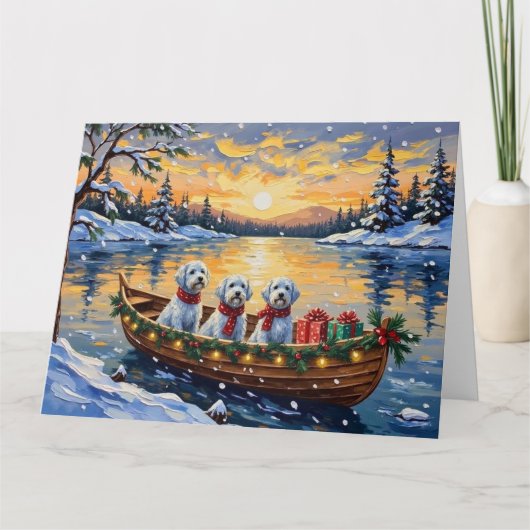 Malteser-Weihnachtsboot-Feiertag Karte (Vorderseite)