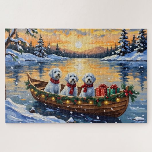 Malteser-Weihnachtsboot-Feiertag Puzzle (Horizontal)