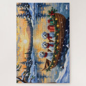 Malteser-Weihnachtsboot-Feiertag Puzzle (Vertikal)