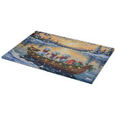 Malteser-Weihnachtsboot-Feiertag Schneidebrett (Ecke)