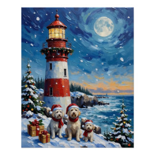 Malteser-Weihnachtsleuchtturm-Feiertag Poster