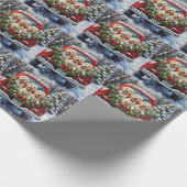 Malteser-Weihnachtsroter-LKW-Feiertag Geschenkpapier (Ecke)