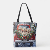 Malteser-Weihnachtsroter-LKW-Feiertag Tasche (Rückseite)