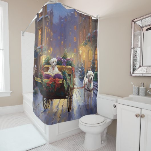 Malteser Weihnachtssaison Duschvorhang (Beispiel)