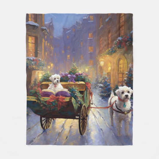 Malteser Weihnachtssaison Fleecedecke (Vorderseite)