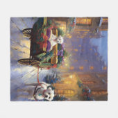 Malteser Weihnachtssaison Fleecedecke (Vorderseite (Horizontal))