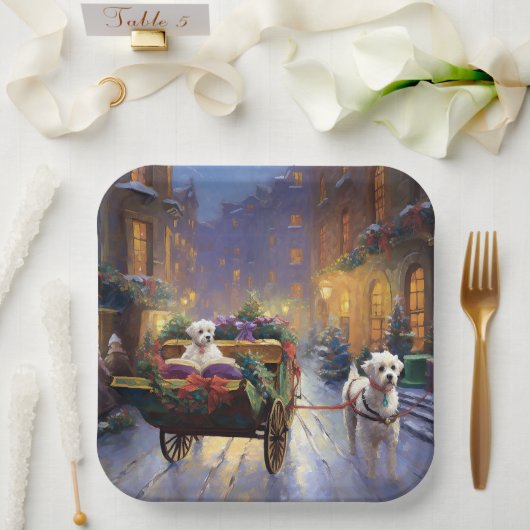 Malteser Weihnachtssaison Pappteller (Hochzeit)