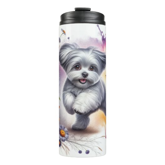 Malteser Welpengarten Thermosbecher (Vorderseite)