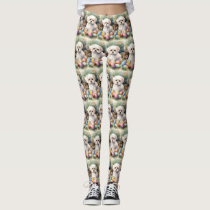 Malteserhund mit Ostereiern Feiertag  Leggings