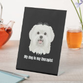 Malteserhund Sockelschild (In Situ)