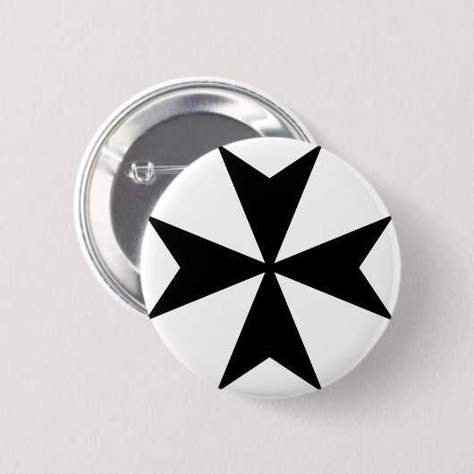 Malteserkreuz Button (Vorne & Hinten)