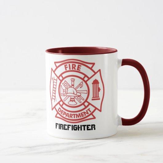 Malteserkreuz/Feuerwehrmann - Tasse (Rechts)